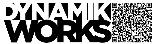 DynamikWorks logo and 2d barcode