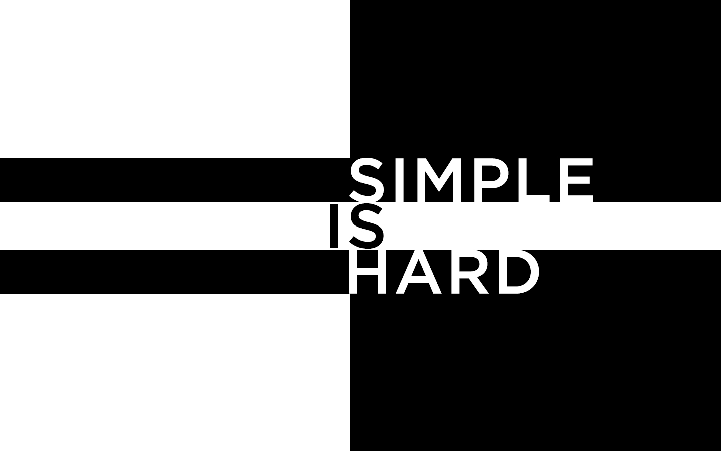 Simple is Hard